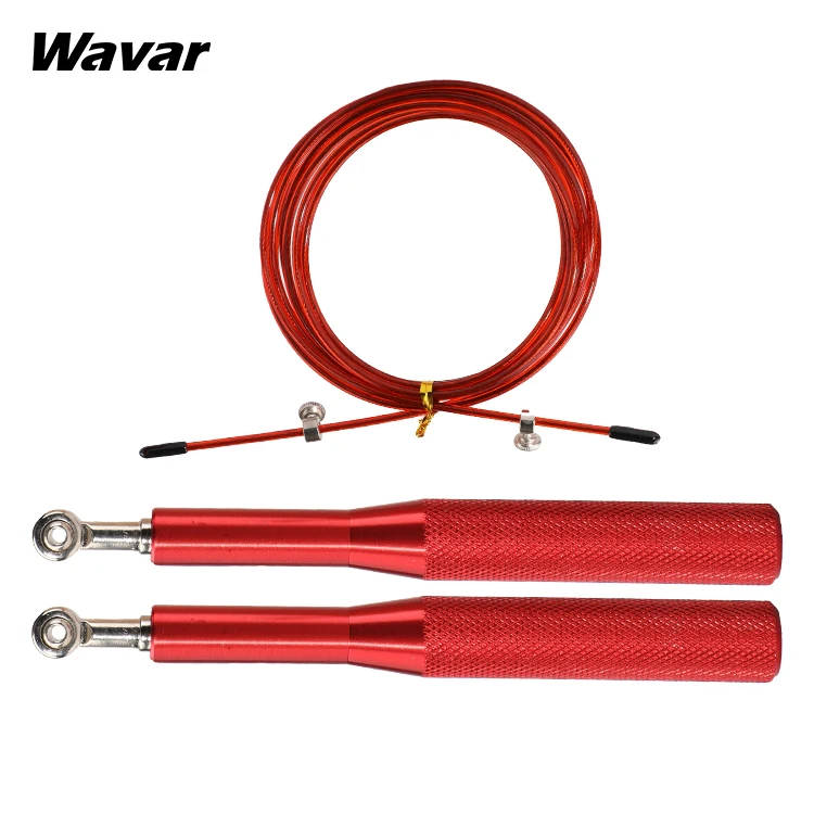 Aluminum alloy jumping rope with counter skipping for fitness exercise, Multi-colors
Aluminum alloy jumping rope with counter skipping for fitness exercise, Multi-colors