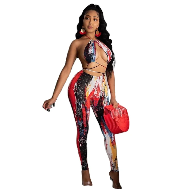 2021 hot selling fancy print hollow out summer women jumpsuit backless drawstring sexy jumpsuit
2021 hot selling fancy print hollow out summer women jumpsuit backless drawstring sexy jumpsuit
