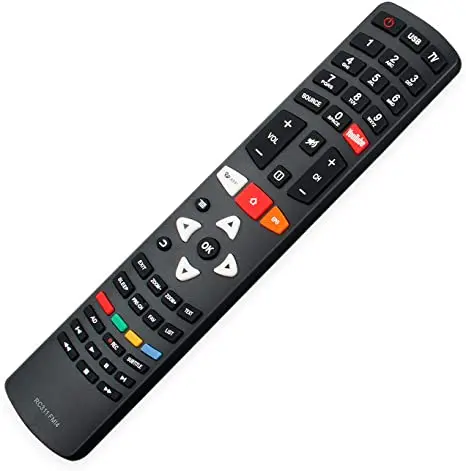 New arrival original RC311FMI4 universal remote for TCL JVC LED tv high quality free sample Smart tv remote control, Black
New arrival original RC311FMI4 universal remote for TCL JVC LED tv high quality free sample Smart tv remote control, Black