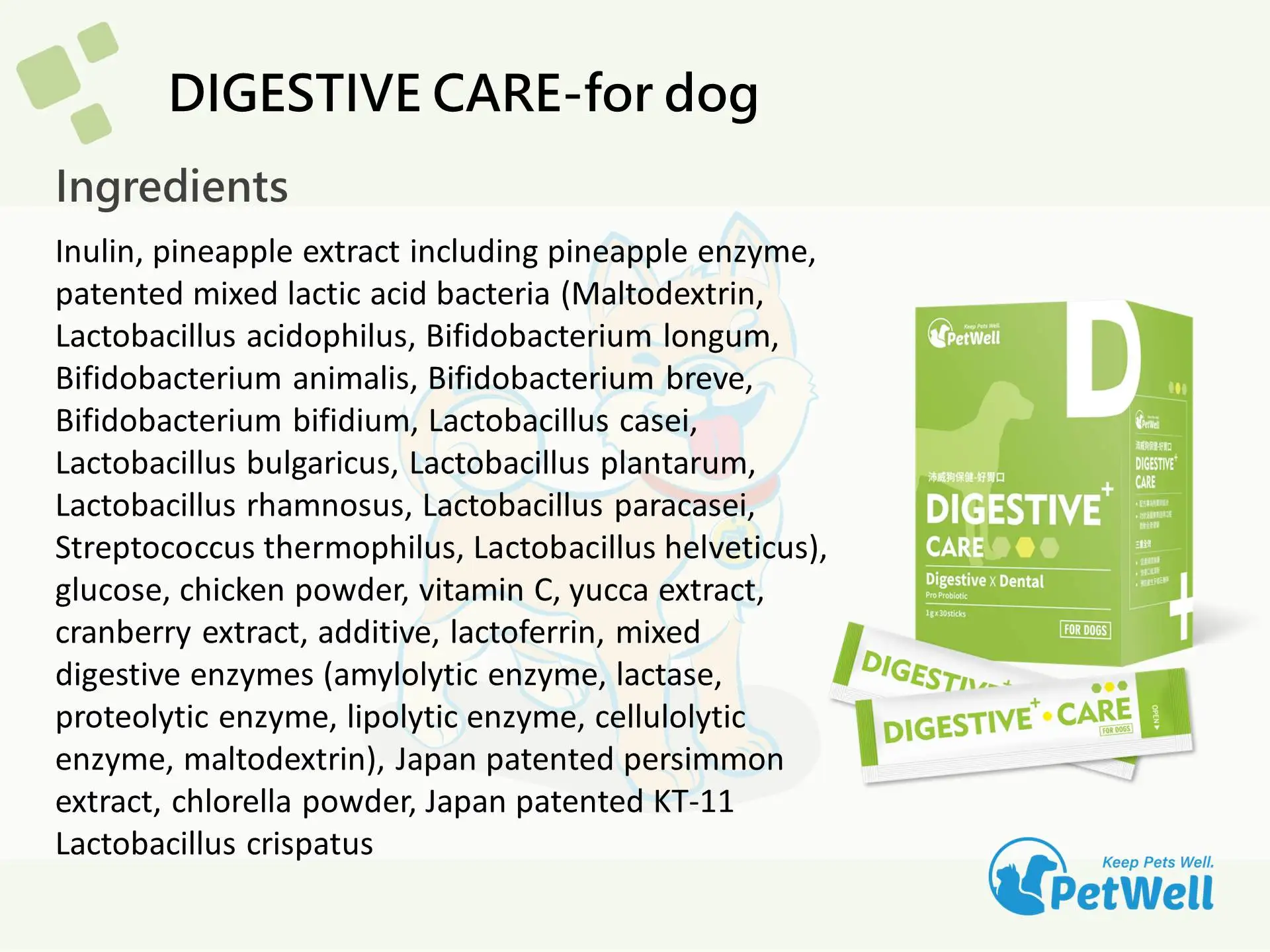 digestive enzymes powder dietary supplement for dog