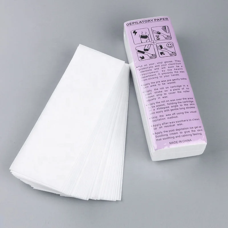 Wholesale factory price non woven disposable wax strip hair removal depilatory paper, White
Wholesale factory price non woven disposable wax strip hair removal depilatory paper, White