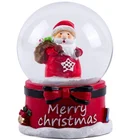 Red Base Snow Globes Santa Clause Christmas Gift Figurine