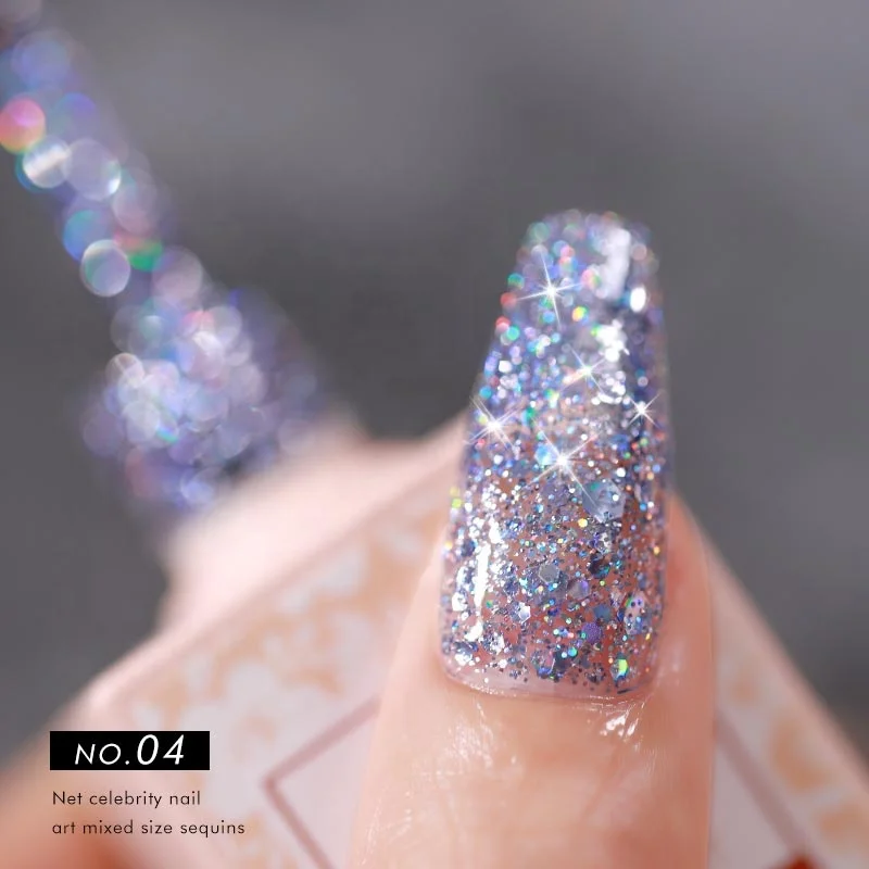 High Quality Good Selling Sequin Glitters Diamond Shinning Nail Polish Color UV Gel Polish
High Quality Good Selling Sequin Glitters Diamond Shinning Nail Polish Color UV Gel Polish