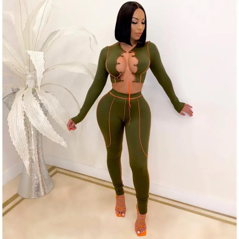 2021 Top Seller Womens Winter Clothing Long Sleeve Stitch Bandage One Piece Bodycon Women Jumpsuits And Rompers
2021 Top Seller Womens Winter Clothing Long Sleeve Stitch Bandage One Piece Bodycon Women Jumpsuits And Rompers