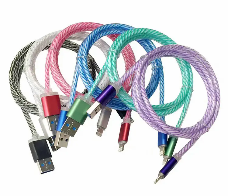 mobile charging rainbow fiber optic colorful light LED usb charger cable data cable for Android IOS smart mobile phone, Red,blue,purple,green,white
mobile charging rainbow fiber optic colorful light LED usb charger cable data cable for Android IOS smart mobile phone, Red,blue,purple,green,white