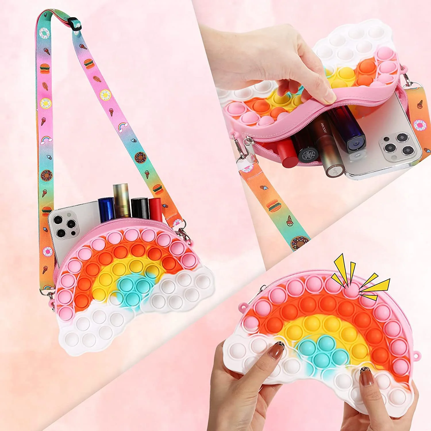Cute Mini Silicone Bags Kids Coin Purses and Handbags Women Little Girls Luxury Push Bubble Fidget Purses 2022
Cute Mini Silicone Bags Kids Coin Purses and Handbags Women Little Girls Luxury Push Bubble Fidget Purses 2022