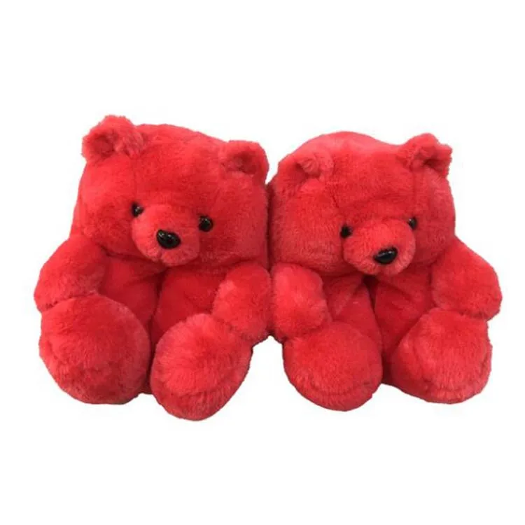 Low MOQ Free Shipping 10 Colors Custom Bedroom Animal Cartoon Plush Slides Fur Plush Slip On Winter House Teddy Bear Slippers
Low MOQ Free Shipping 10 Colors Custom Bedroom Animal Cartoon Plush Slides Fur Plush Slip On Winter House Teddy Bear Slippers