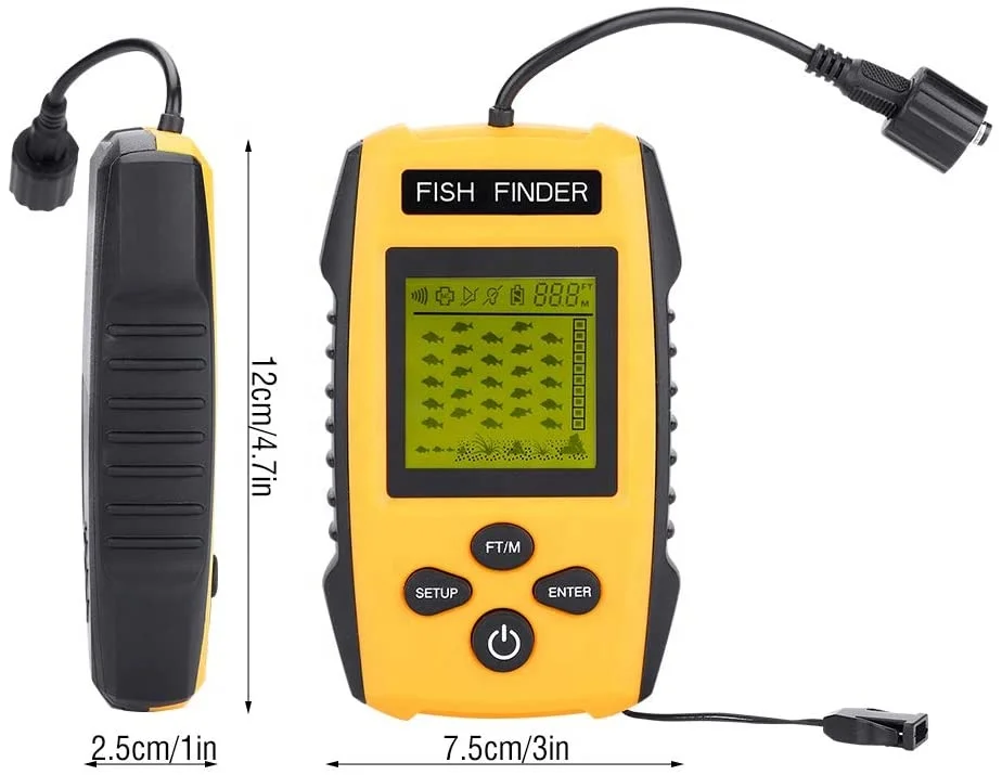 Fish Finder 100M Portable LCD Fish Finder with Sonar Sensor Fishing Accessory TL88E
Fish Finder 100M Portable LCD Fish Finder with Sonar Sensor Fishing Accessory TL88E