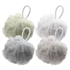 Mesh Pouf Massage Soap Shower Ball Mesh Bath Shower Sponge Mesh Brush Ball Exfoliating Body Scrubber Ball