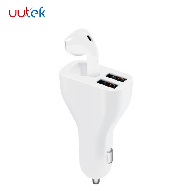 Brand new high-quality 2USB car charger QC3.0 fast charging, with a smart headset UUTEK EJ10, Black
Brand new high-quality 2USB car charger QC3.0 fast charging, with a smart headset UUTEK EJ10, Black