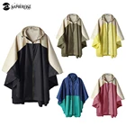 Raincoat Poncho Hooded Waterproof for Adults Men Women with Pockets