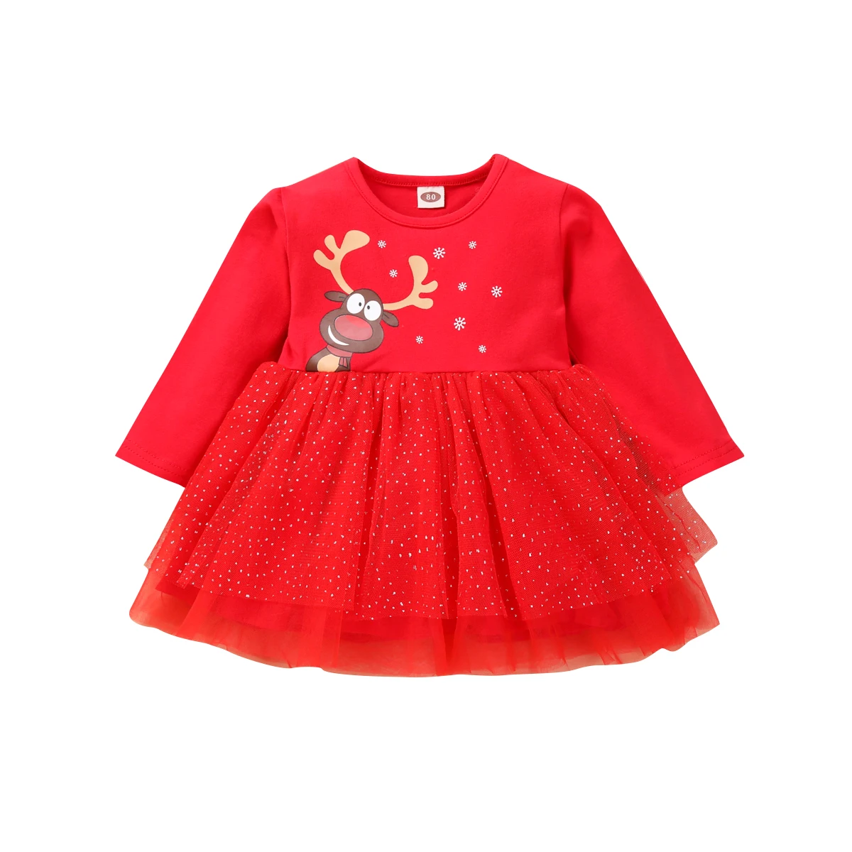 Princess Styles Christmas Toddler Dresses Fluffy Layers Red Cotton Elk Pattern Baby Dresses Long Sleeves Fluffy Girl's Dreese
Princess Styles Christmas Toddler Dresses Fluffy Layers Red Cotton Elk Pattern Baby Dresses Long Sleeves Fluffy Girl's Dreese