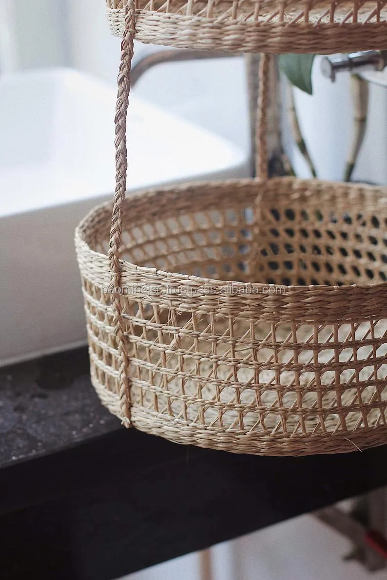 basket, natural weave basket, storage woven weaving basket in