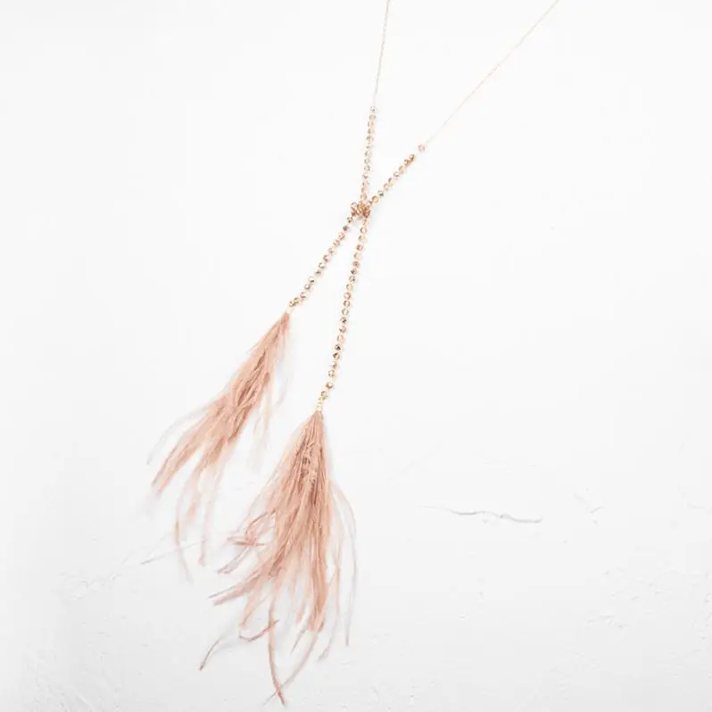 Long feather necklace gold chain with pearl pendant adjustable necklace pendants bohemian collar jewelry for christmas, Picture
Long feather necklace gold chain with pearl pendant adjustable necklace pendants bohemian collar jewelry for christmas, Picture