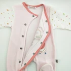 Baby Factory Sell High Quality Soft Velour Embroidery Baby Romper Infant Onesie Bodysuit With Cute Pattern
