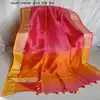 Pure Linen 80 Counts Fabric Saree Pure Handloom Of India Saree