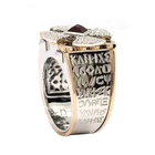 Precious Diamonds with Rubies 18K Gold Ring Templari Collection for Men