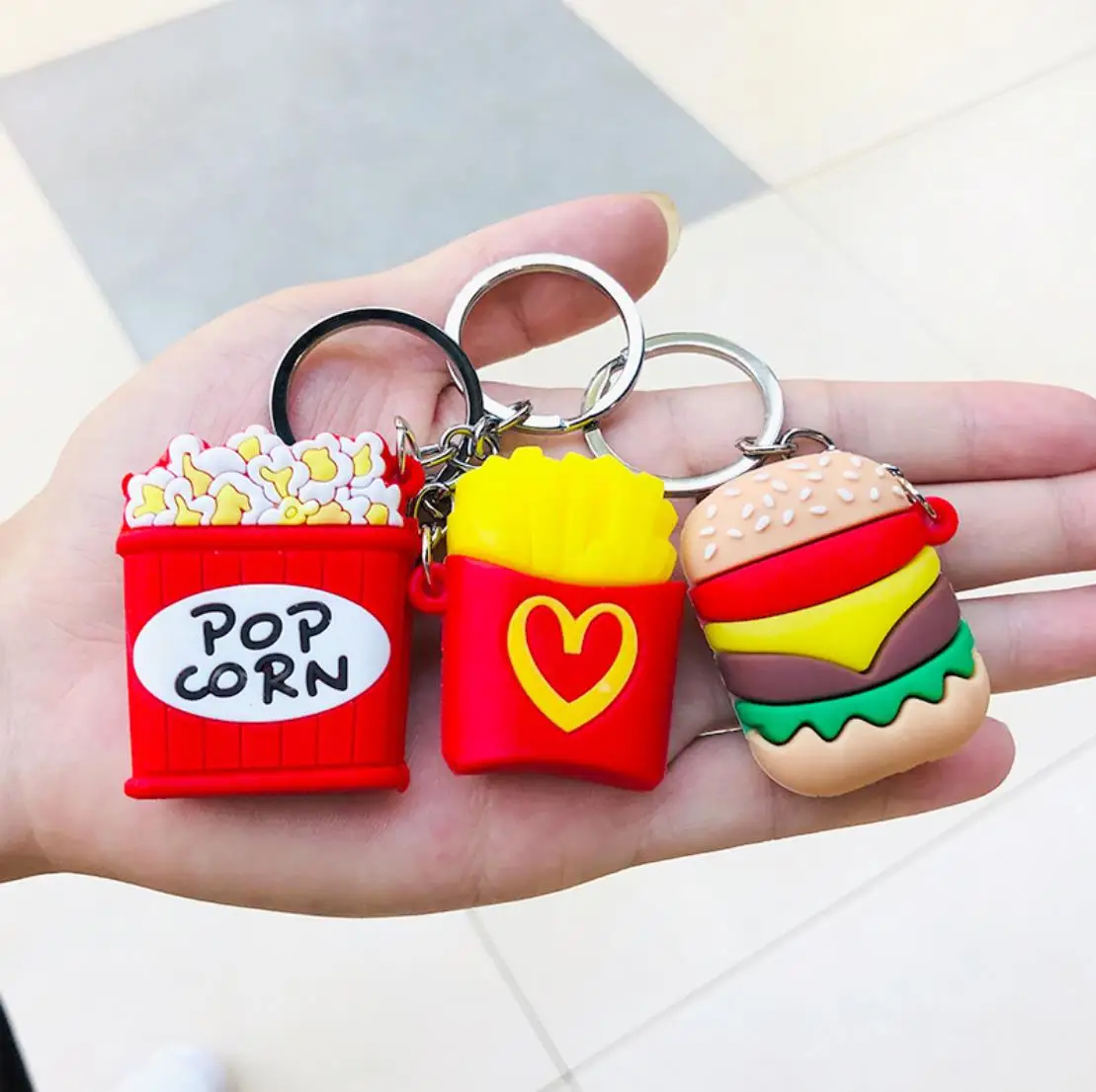 Cartoon Food Keychain Fashion Key Ring 3D Figure Key Chain Charm Key Holder, Colorful
Cartoon Food Keychain Fashion Key Ring 3D Figure Key Chain Charm Key Holder, Colorful