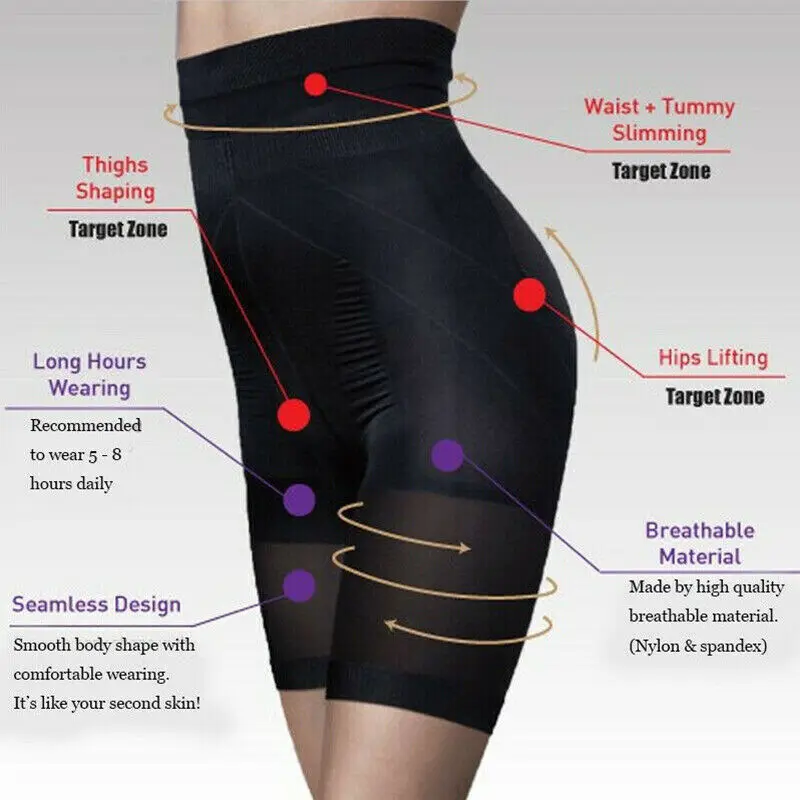 Women Tummy Control Slimming High-Waisted Body Shaper Shorts Slimming Panties, Black, beige
Women Tummy Control Slimming High-Waisted Body Shaper Shorts Slimming Panties, Black, beige