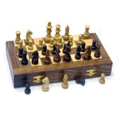 Handmade Wooden Antique Chess game Set Premium quality mango wood Indoor playing wooden Game Chess For sale
