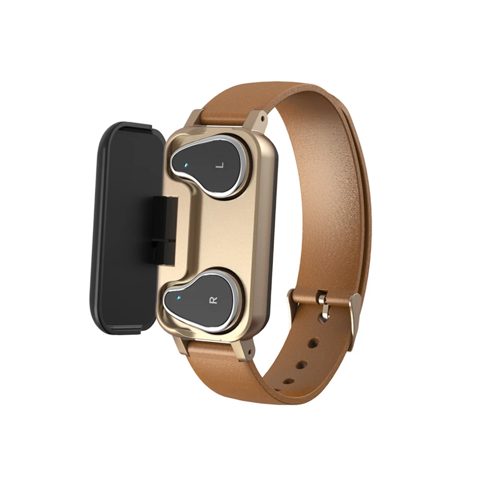 T89 TWS Smart Bracelet Earbuds BT Earphone Heart Rate Monitor Wristband Sport Fitness Smart Watch Headsets, Black/blue/gold
T89 TWS Smart Bracelet Earbuds BT Earphone Heart Rate Monitor Wristband Sport Fitness Smart Watch Headsets, Black/blue/gold