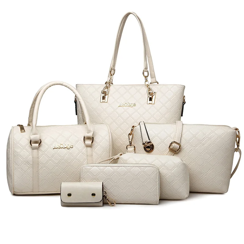 LZYMSZ 2020 newest style Three-dimensional square embossing ladies 6 pieces set handbag
LZYMSZ 2020 newest style Three-dimensional square embossing ladies 6 pieces set handbag