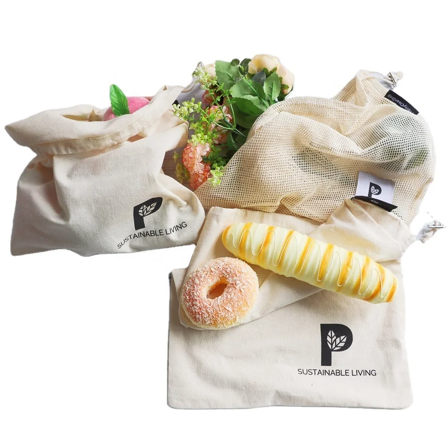 Biodegradable reusable grocery cotton vegetable fruit custom shopping drawstring cotton mesh produce bags, Natural color
Biodegradable reusable grocery cotton vegetable fruit custom shopping drawstring cotton mesh produce bags, Natural color