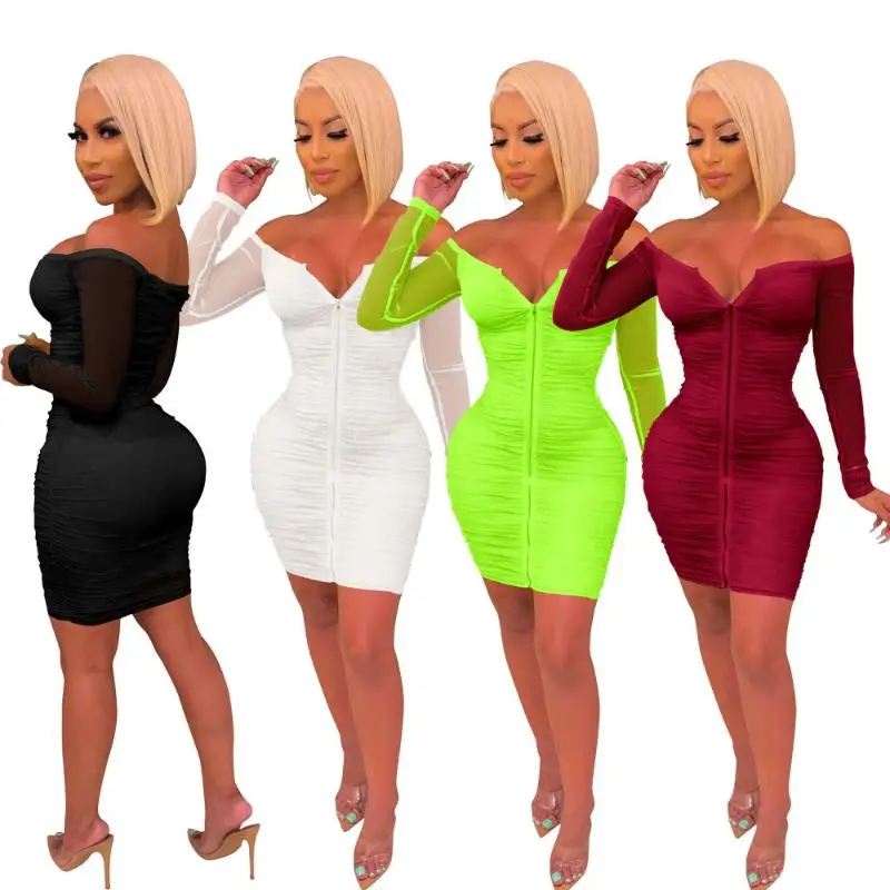 11af434 Best Seller Off Shoulder Mesh Zipper Two Sides Wear Sexy Women Bodycon Club Dress
11af434 Best Seller Off Shoulder Mesh Zipper Two Sides Wear Sexy Women Bodycon Club Dress