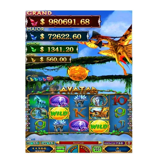Avatar vertical screen slot game board
Avatar vertical screen slot game board
