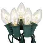 5 Watt Outdoor String Light bulbs C7 Christmas Replacement Bulbs - Clear