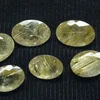 3x5mm Natural Golden Rutilated Quartz Faceted Oval Cut Loose Gemstones