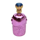 Embossed with pattern glass vodka bottles 750ml wholesale liquor brandy glass bottle
