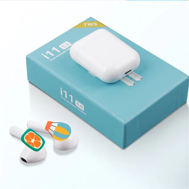I11blue boxes Tws Bluetooth Earphone Wireless Earphone with new Bluetooth 5.0 Earbuds Touch Control Headset and best quality - ANKUX.COM
