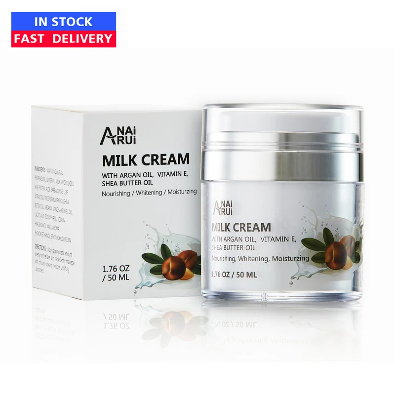 In stock argan oil vitamin E milk cream Whitening Moisturizing anti-aging face cream, Milk white
In stock argan oil vitamin E milk cream Whitening Moisturizing anti-aging face cream, Milk white