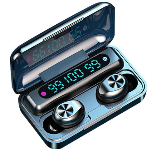 2000Mah Power Bank Charger Box iPX7 Waterproof In Ear Touch Control Earphone Headset Headphone F9-10 Tws Twins Wireless Earbuds
2000Mah Power Bank Charger Box iPX7 Waterproof In Ear Touch Control Earphone Headset Headphone F9-10 Tws Twins Wireless Earbuds