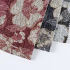 flower design free sample terry melange hacci knit fabrics foil polyester