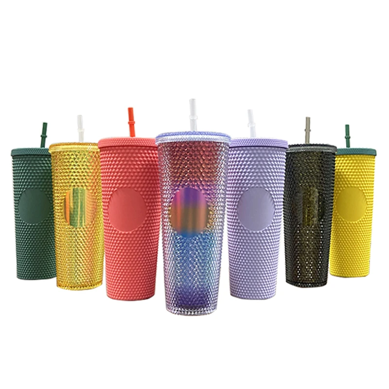 Best Sell Promotional Gift Studded Acrylic Tumbler Cup PS Plastic Matte Cups Black Colorful Studded Tumblers With Straw And Lid
Best Sell Promotional Gift Studded Acrylic Tumbler Cup PS Plastic Matte Cups Black Colorful Studded Tumblers With Straw And Lid