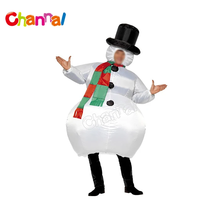 Christmas Inflatable Snowman Costume Inflatable Snowman Adults And Kids