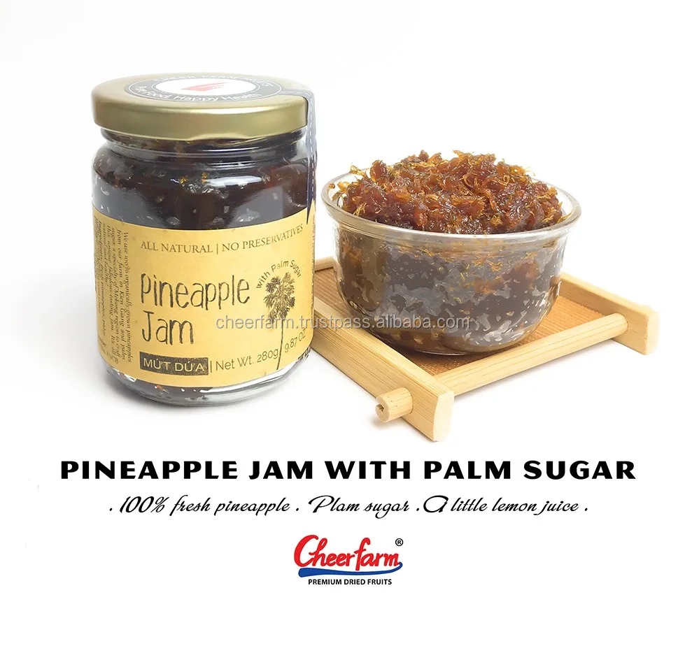 pineapple jam with palm sugar/ specially jam/ fruit jam