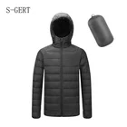Warm Outwear Ultra Light Mens Portable Winter Ultralight Packable Jacket Men's Down Coat