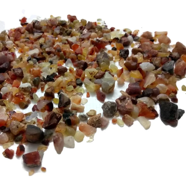Indian Red Carnelian Polished Pebble and Crushed Chips Rocks for Interior and Exterior Wall Stone Cladding Ton Pack