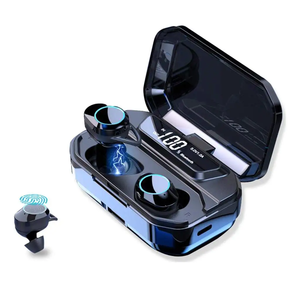 G02 Mini Bluetooths IPX6 Waterproof Sweatproof Dustproof Headphone Earphone With Power Digital Display, Black
G02 Mini Bluetooths IPX6 Waterproof Sweatproof Dustproof Headphone Earphone With Power Digital Display, Black