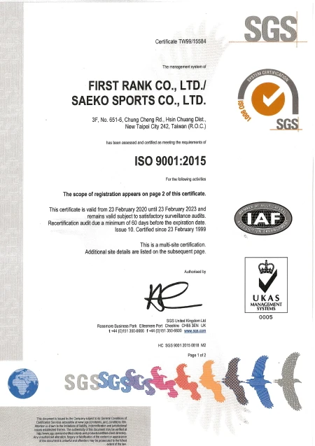 ISO 9001 2015 UKAS 