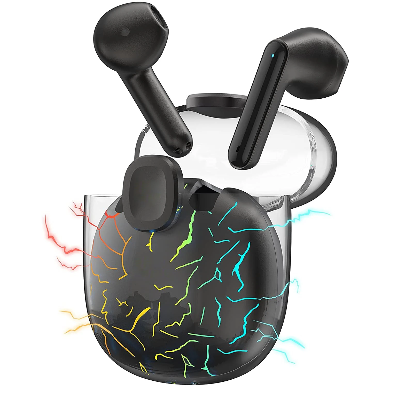 EJ30005 BT 5.0 RGB LED TWS earphones earbuds true wireless touch control waterproof gaming HiFi ear buds headphones headset, Black / gray
EJ30005 BT 5.0 RGB LED TWS earphones earbuds true wireless touch control waterproof gaming HiFi ear buds headphones headset, Black / gray