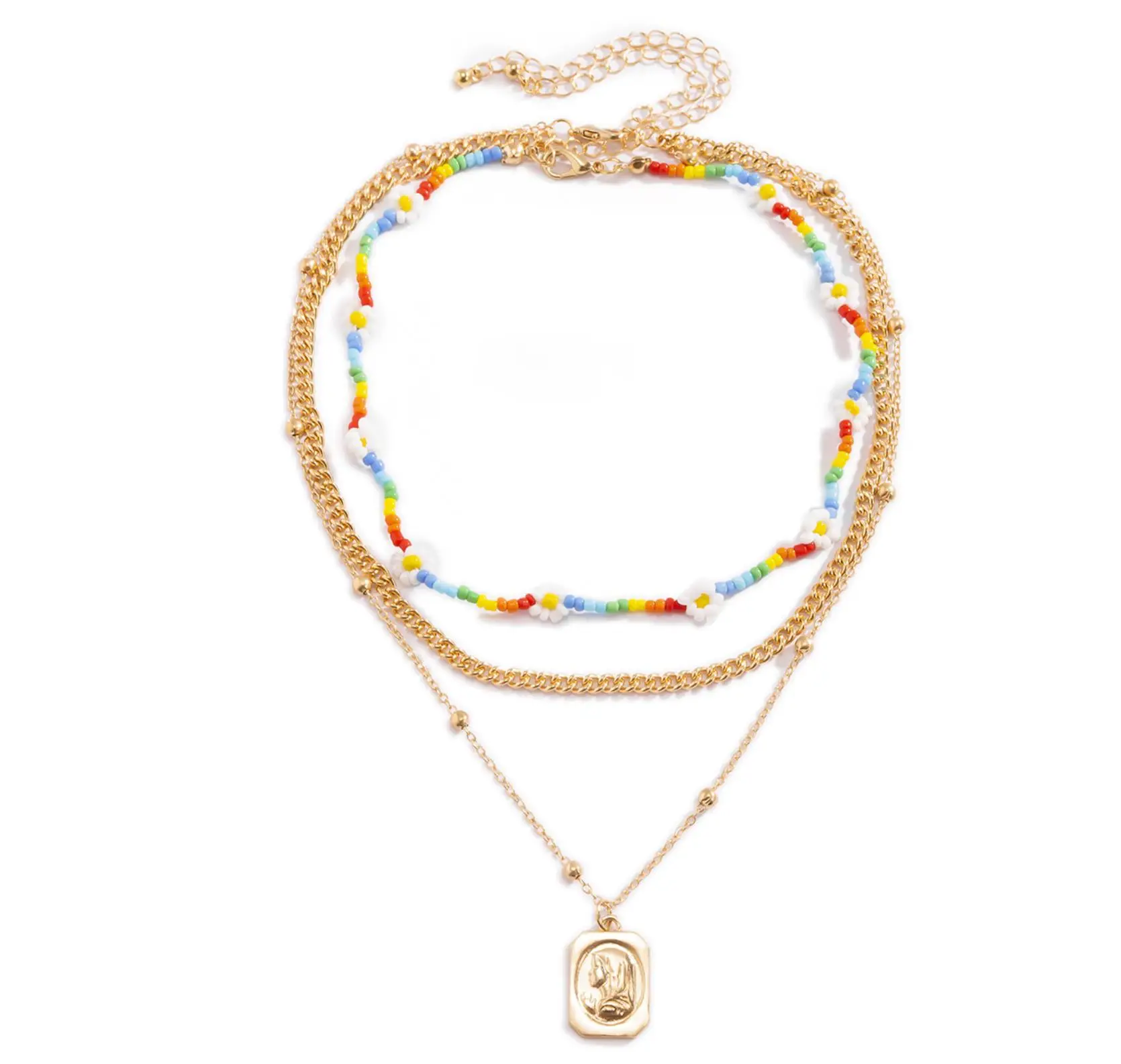 2021 Summer New Arrival Women's Trendy Pearl Gold Chain Charm Necklace Multi Layer Choker Necklace Accessories Jewelry Gift, Picture 
2021 Summer New Arrival Women's Trendy Pearl Gold Chain Charm Necklace Multi Layer Choker Necklace Accessories Jewelry Gift, Picture
