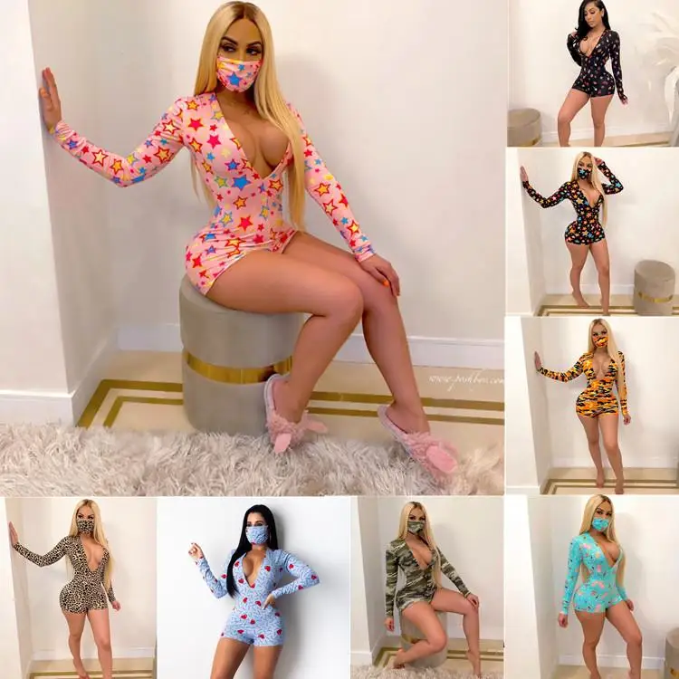 2021 Hot Sale Women's Short Sleeve Pajamas One-piece One-piece Pants Printed Shorts Two-piece Set
2021 Hot Sale Women's Short Sleeve Pajamas One-piece One-piece Pants Printed Shorts Two-piece Set