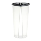 700ml heart shape double enjoy bubble tea cup plastic disposable twins split cup