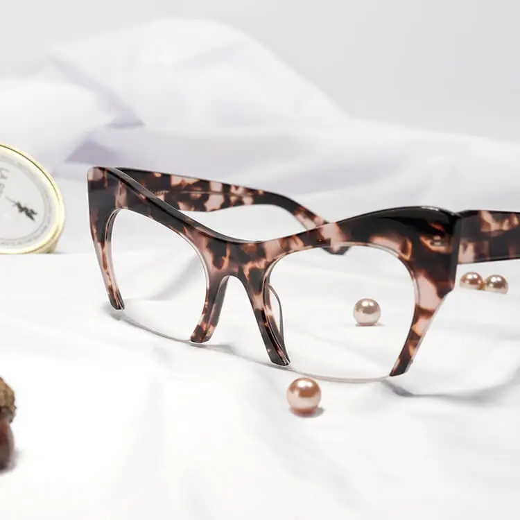 Fashionable Light Tortoise Optical Frame Cat Eye Black Glasses Hinged Frame Womens Rimless Eyeglasses, 4 colors
Fashionable Light Tortoise Optical Frame Cat Eye Black Glasses Hinged Frame Womens Rimless Eyeglasses, 4 colors