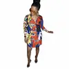 New Design Clothes for Woman garment manufacturer casual dress nice high quality best price African Colorful Long Sleeve Blouse
