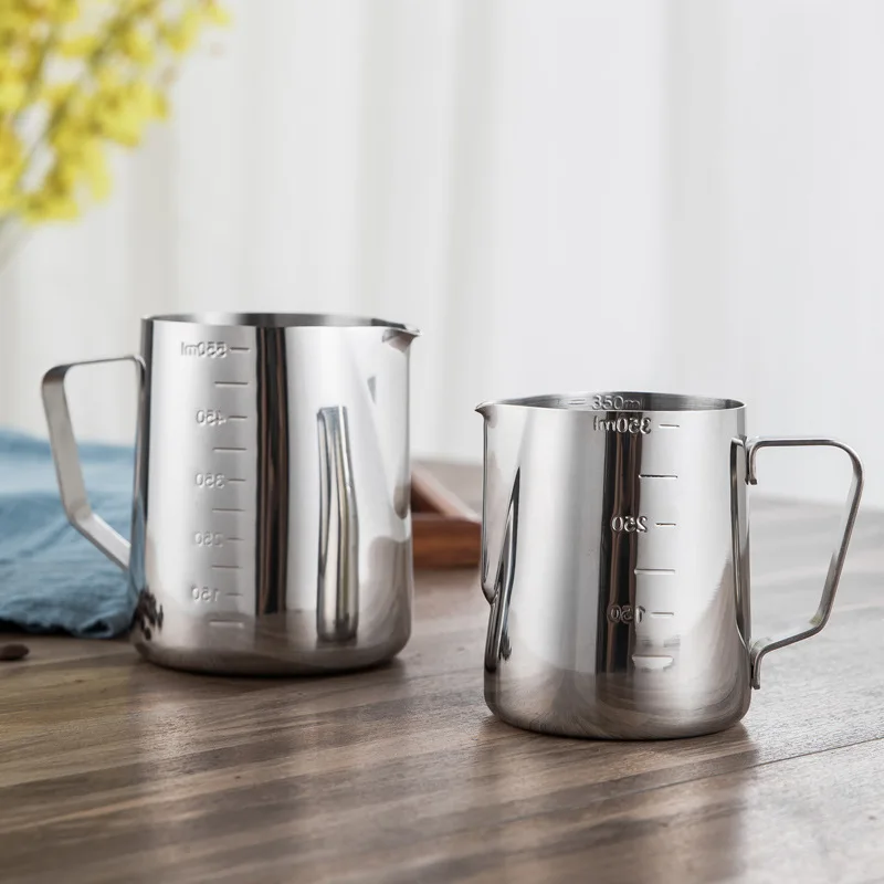 12oz Stainless Steel Milk Pot/Coffee Foam Cup Pitcher/Creamer Pitcher Pull Flower Cup
12oz Stainless Steel Milk Pot/Coffee Foam Cup Pitcher/Creamer Pitcher Pull Flower Cup